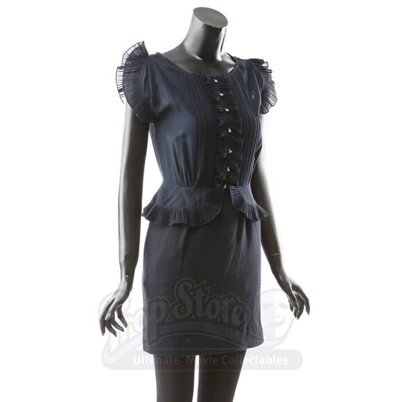 Marc by Marc Jacobs Navy Ruffle Dress ASO Alice Cullen - Picture 2 of 8